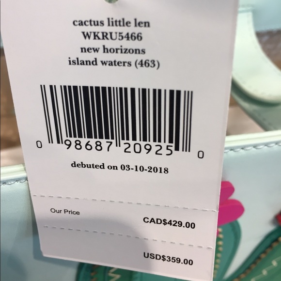 NWT KATE SPADE HORIZONS CACTUS ISLAND WATERS TOTE - Picture 5 of 8